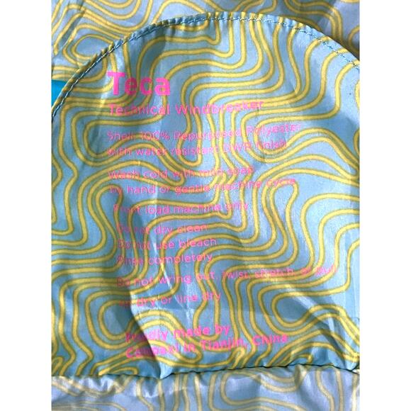 Cotopaxi Teva Teca Windbreaker Neon Color Block Pullover Hoodie Womens XL Mens L - Picture 10 of 10